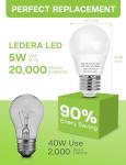 Energy-Saving LED Amber Light Bulbs - 2 Pack