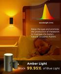 L LOHAS Amber Dimmable LED Night Light Pack