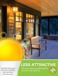Energy-Saving LED Amber Light Bulbs - 2 Pack