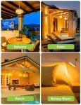 Energy-Saving LED Amber Light Bulbs - 2 Pack