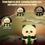 Cute Panda Night Light with Timer and Dimmable Glow