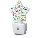 Colorful Dino Tree Night Light with Sensor