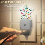 Colorful Dino Tree Night Light with Sensor