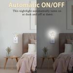 Colorful Dino Tree Night Light with Sensor