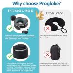 Proglobe Memory Foam Neck Pillow Travel Set