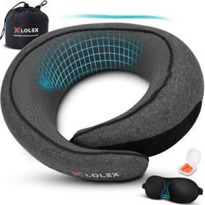 LOLEX™ Travel Pillow - Memory Foam Neck Support