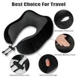 Memory Foam Travel Neck Pillow with Eye Masks
