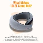 LOLEX™ Travel Pillow - Memory Foam Neck Support