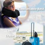 Memory Foam Travel Neck Pillow with Eye Masks