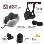 Memory Foam Travel Pillow Set with Accessories