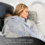 4-in-1 Travel Pillow and Blanket Set
