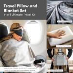 4-in-1 Travel Pillow and Blanket Set