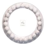 White Howlite Sleep Bracelet - Natural Beaded Jewelry
