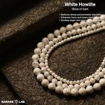 White Howlite Sleep Bracelet - Natural Beaded Jewelry