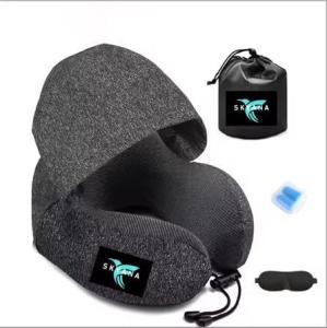 SKYANA Travel Pillow with Memory Foam and Eye Mask