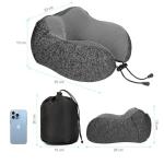 SKYANA Travel Pillow with Memory Foam and Eye Mask