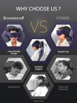 Bonairest Travel Neck Pillow with 3D Eye Mask