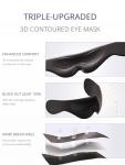 Bonairest Travel Neck Pillow with 3D Eye Mask