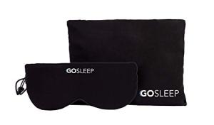 GOSLEEP Travel Pillow + Sleep Mask for Peaceful Slumber