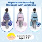 Toddler Nap Mat Set with Backpack and Lunchbox