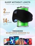 Bluetooth Sleep Headphones Eye Mask for Side Sleepers