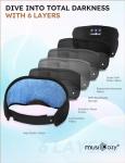 Bluetooth Sleep Headphones Eye Mask for Side Sleepers