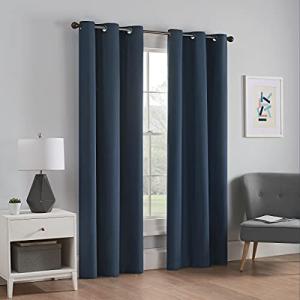 ECLIPSE Navy Blackout Thermal Window Curtain Panel