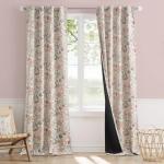 Pink Floral Blackout Curtains for Kids' Rooms