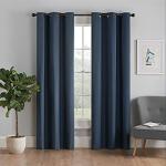 ECLIPSE Navy Blackout Thermal Window Curtain Panel