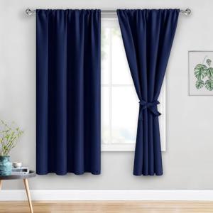 Navy Blue Blackout Curtains – Insulated & Noise Reducing