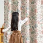 Pink Floral Blackout Curtains for Kids' Rooms