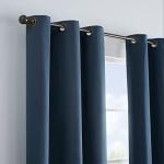ECLIPSE Navy Blackout Thermal Window Curtain Panel