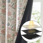 Pink Floral Blackout Curtains for Girls Room