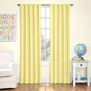 ECLIPSE Yellow Thermal Blackout Window Curtain Panel