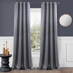 Grey Grommet Blackout Curtains - 54" x 84