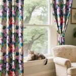Purple Floral Blackout Curtains for a Dark Bedroom