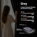 Flexible Blackout Room Divider Curtain Set