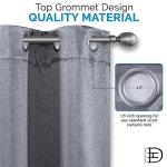 Grey Grommet Blackout Curtains - 54" x 84