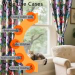 Purple Floral Blackout Curtains for a Dark Bedroom