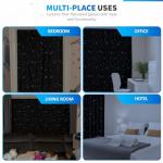 Travel Blackout Curtains with UV Protection and Suction