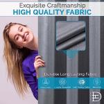 Grey Grommet Blackout Curtains - 54" x 84