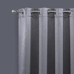 Grey Grommet Blackout Curtains - 54" x 84