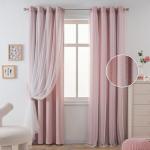 Cute Pink Blackout Curtains for Kids' Room