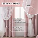 Cute Pink Blackout Curtains for Kids' Room