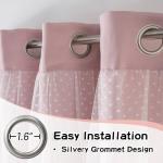 Cute Pink Blackout Curtains for Kids' Room