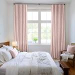 Baby Pink 100% Blackout Linen Curtains - 90 Inch