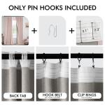 Baby Pink 100% Blackout Linen Curtains - 90 Inch