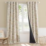 Vangao Floral Blackout Curtains for Kids Room
