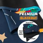 Space Themed Blackout Curtains for Kids' Rooms