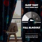 Space Themed Blackout Curtains for Kids' Rooms